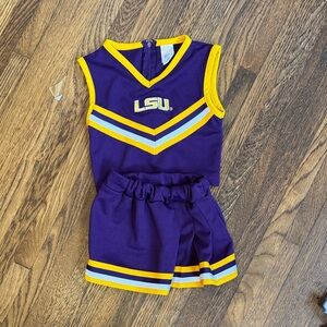 LSU Purple and Yellow Cheerleader Outfit